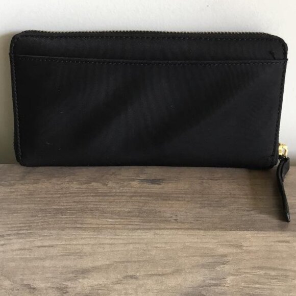 Kate Spade Wilson Road Neda Black Nylon Zip Around Wallet, Like New Condition - Picture 2 of 8